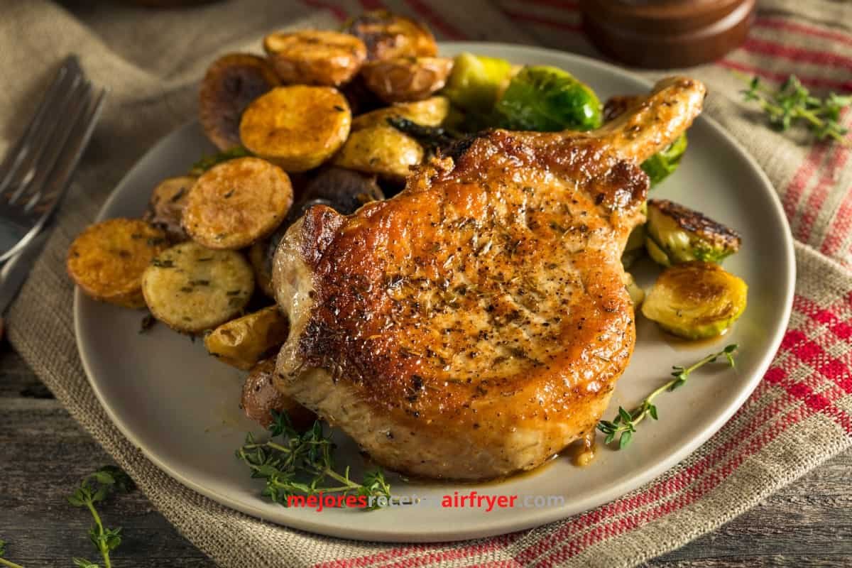 Receta de Chuletas de Cerdo Rancheras en la Freidora de Aire