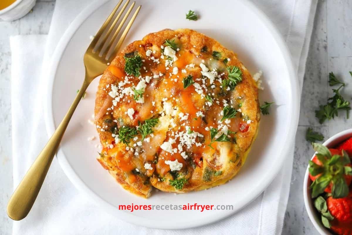 Receta de Frittata para el Desayuno en la Freidora de Aire