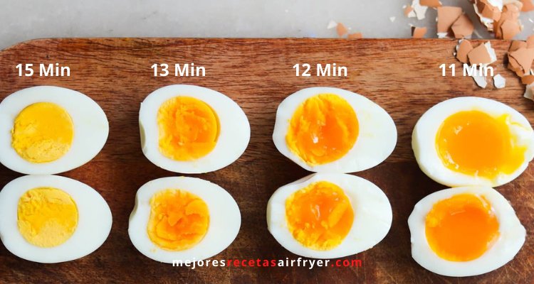 Receta de Huevos cocidos con la Freidora de Aires