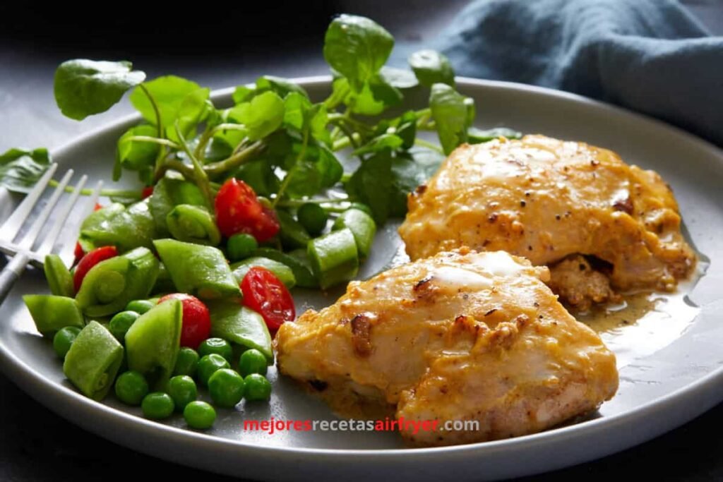 Receta de Muslos de Pollo a la Mostaza en la Freidora de Aire