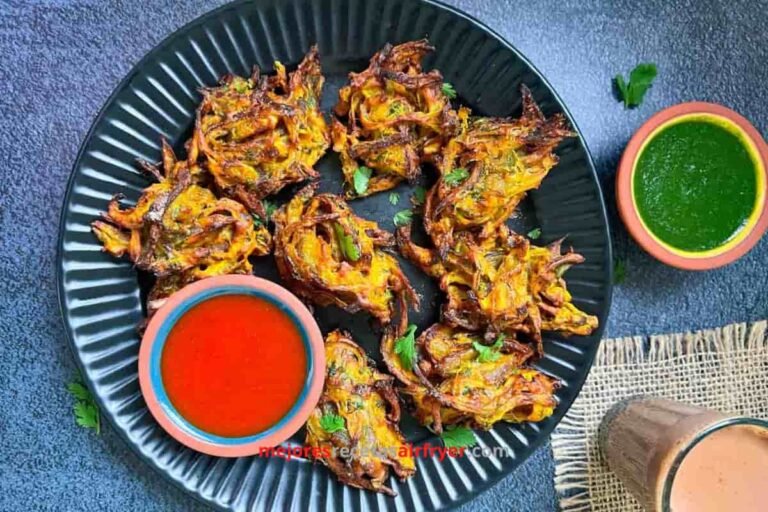 Receta de Onion Pakoda en la Freidora de Aire