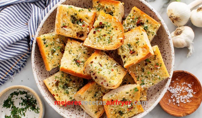 Receta de Pan de Ajo con la Freidora de Aire