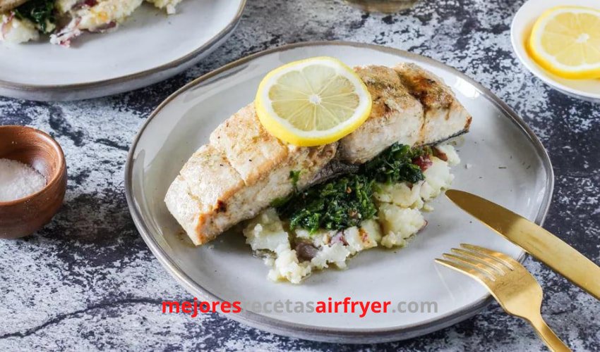 Receta de Pescado Mahi Mahi con limón y eneldo en Air Fryer