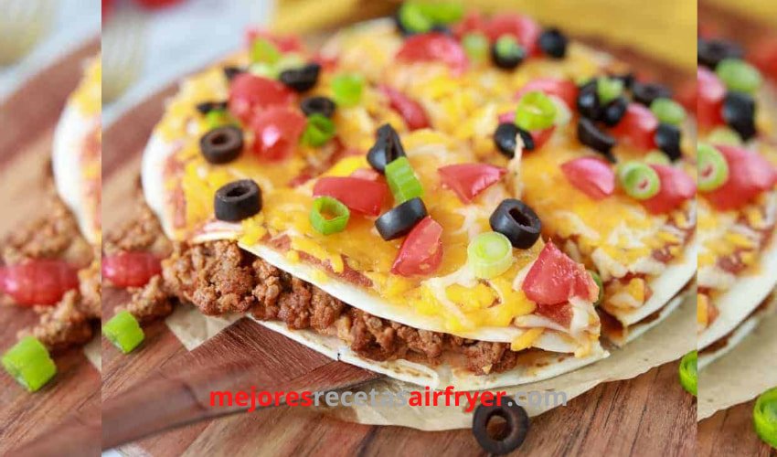 Receta de Pizzas Méxicanas con Freidora de Aire