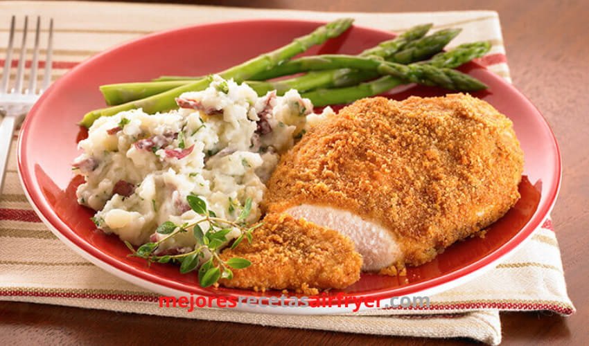 Receta de Pollo Apanado con Galletas Ritz en la Freidora de Aire