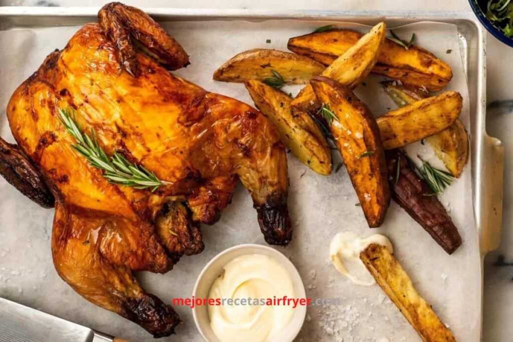 Receta de Pollo Asado con la Freidora de Aire