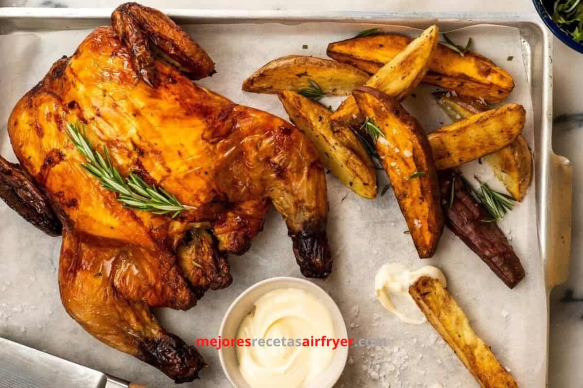 Receta de Pollo Asado con la Freidora de Aire