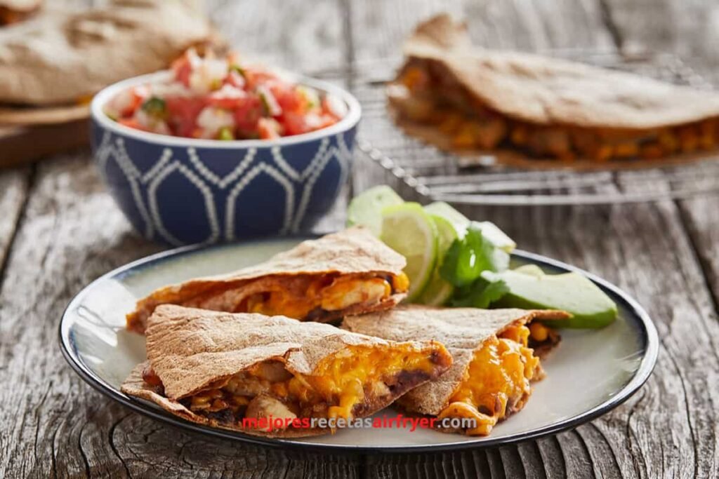 Receta de Quesadillas de Pollo en la Freidora de Aire