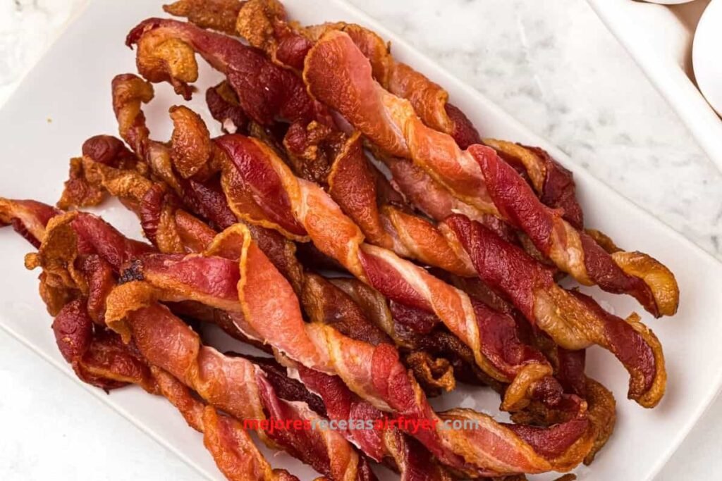 Receta de Tocino Retorcido en la Freidora de Aire
