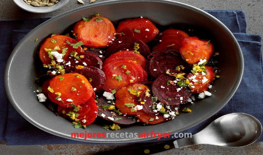 Remolachas Asadas con Gremolata de Naranja y Queso Cabra