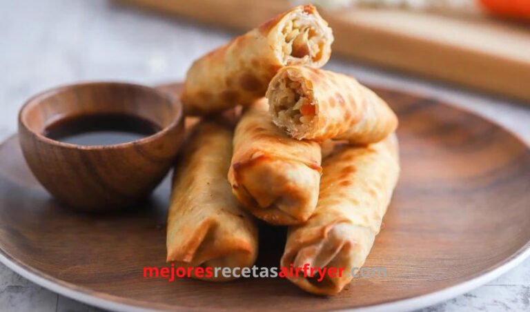 Rollitos de Champiñones con la Freidora de Aire
