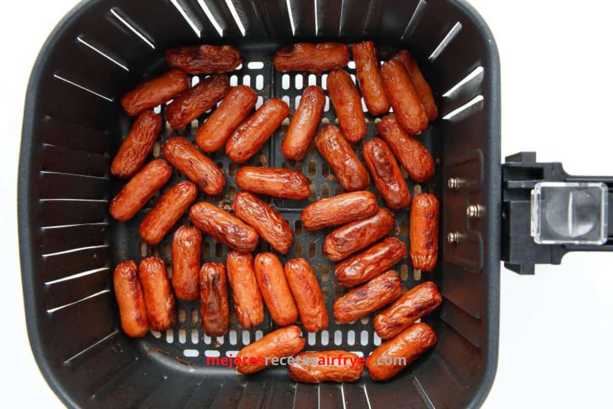 Sabrosas Salchichas de Cóctel en Salsa Barbacoa en la Air Fryer 2 Salchichas de Cóctel en Salsa Barbacoa en la air fryer