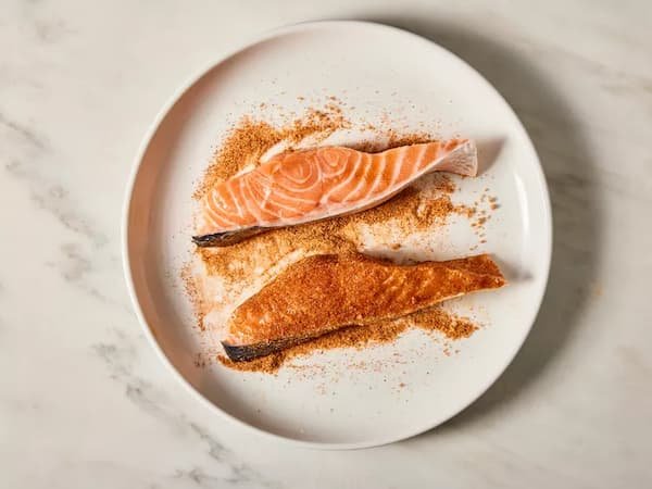 Salmón cajún en freidora de aire3