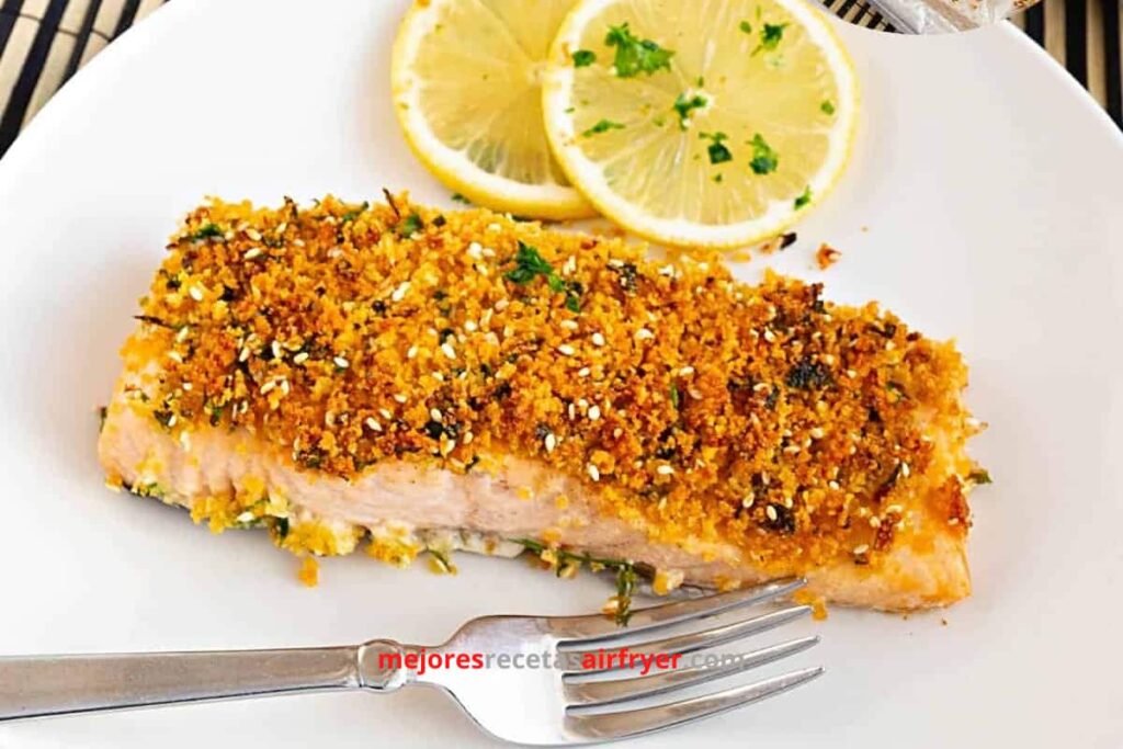 Salmón con Costra de Parmesano en la Freidora de Aire