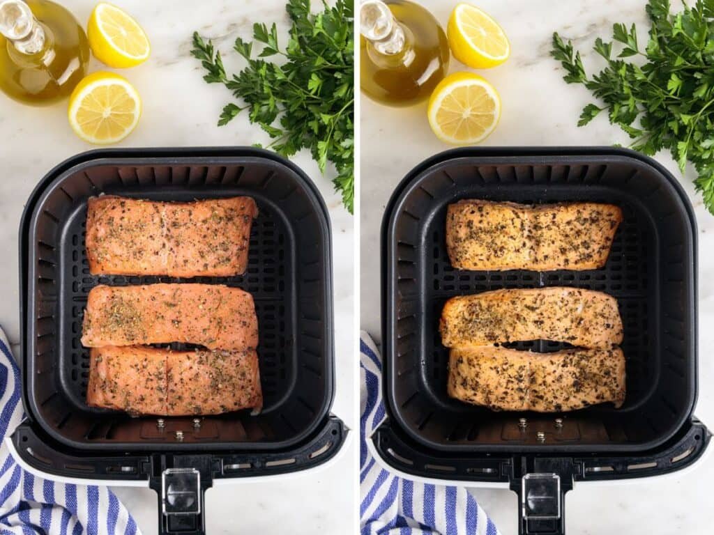 Salmón con limón y ajo en airfryer 3 Salmón con limón y ajo3