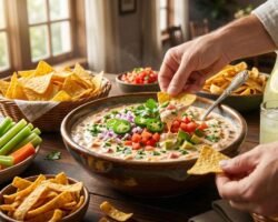 Salsa mexicana de crema agria fácil y cremosa