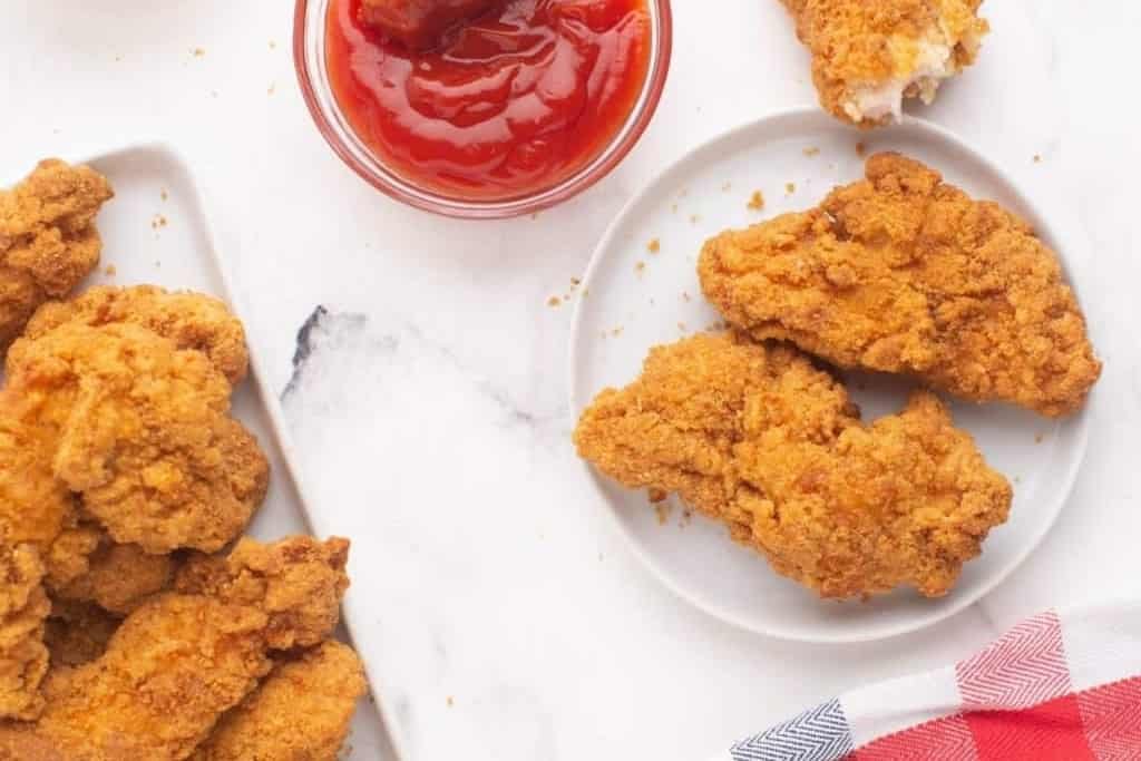 Tiras de pollo en freidora de aire 6 Tiras de pollo2