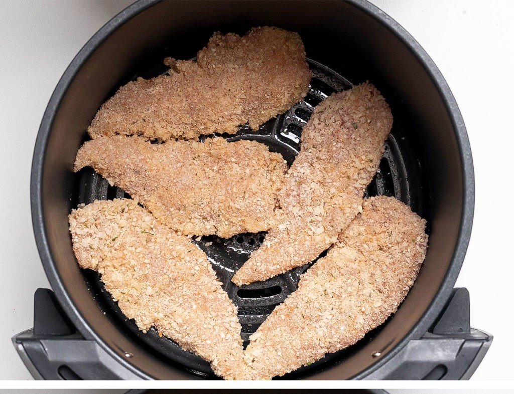 Tiras de pollo con hojuelas de maíz en freidora de aire 8 Tiras de pollo con hojuelas de maíz3