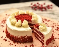 Torta Red Velvet húmeda y cremosa
