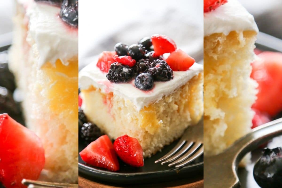 Torta de Limón con Frutos Rojos
