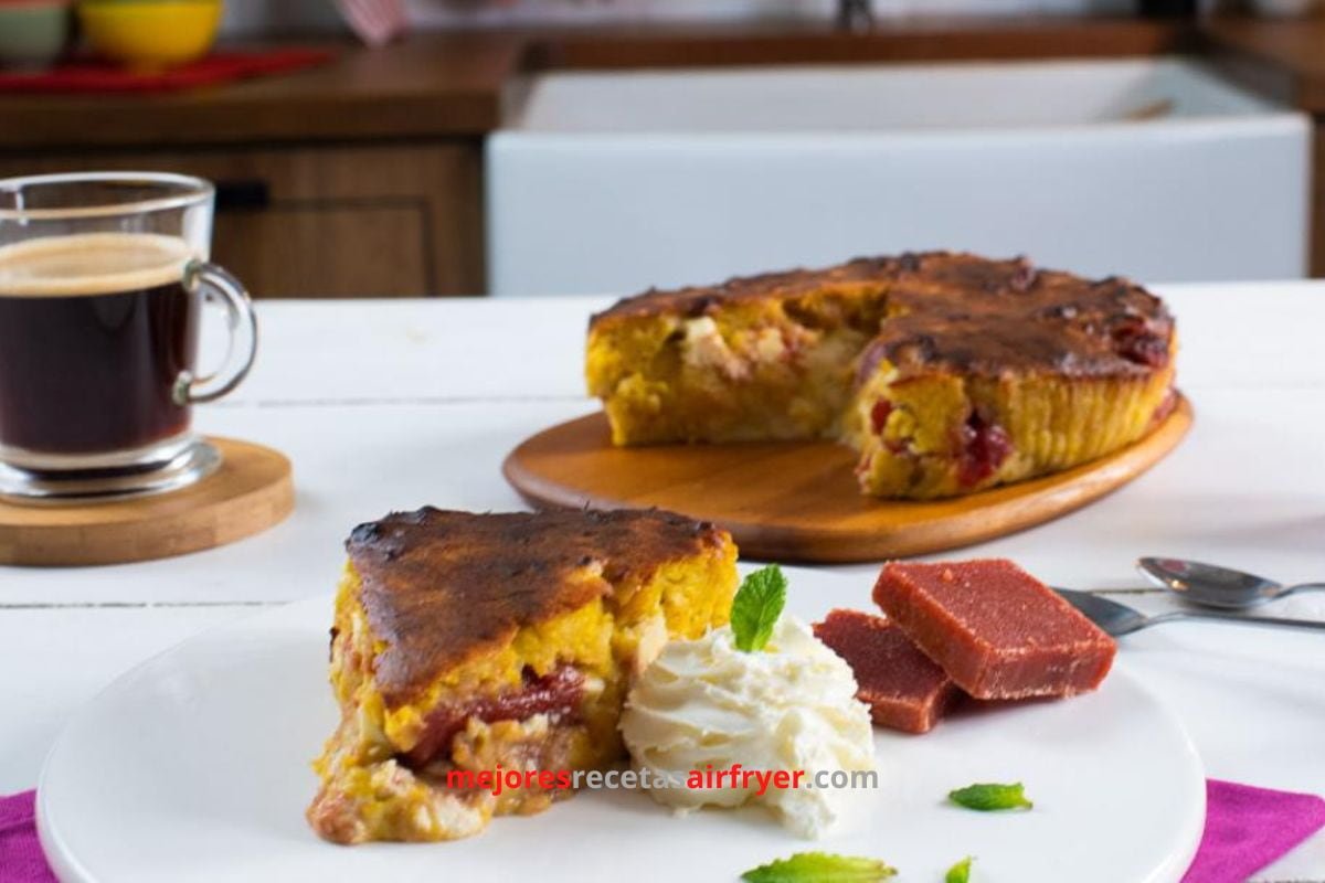 Torta de Plátano Maduro en la Freidora de Aire