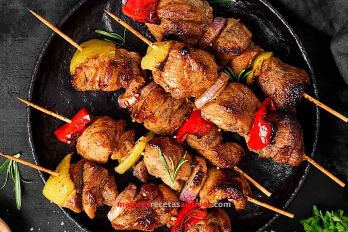 Yakitori de Pollo en la Freidora de Aire