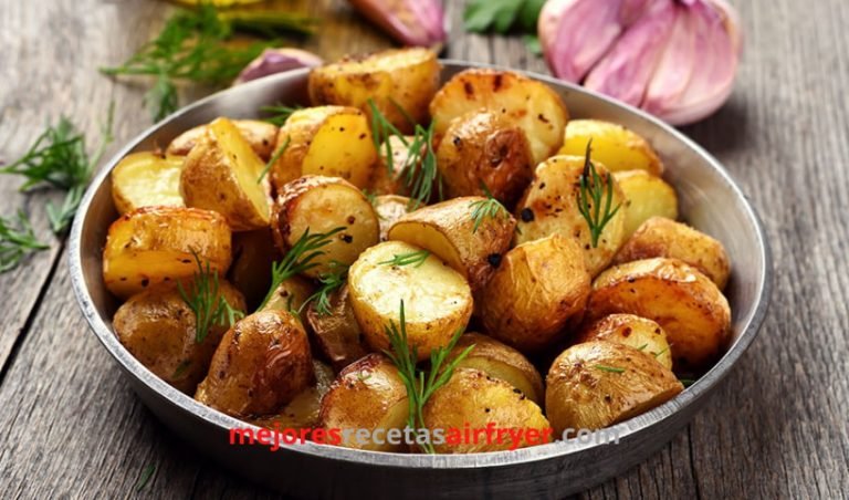 deliciosas papas criollas asadas en air fryer