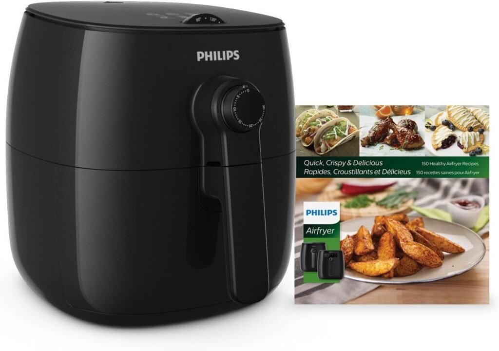 freidora Philips TurboStar con libro de cocina recetario
