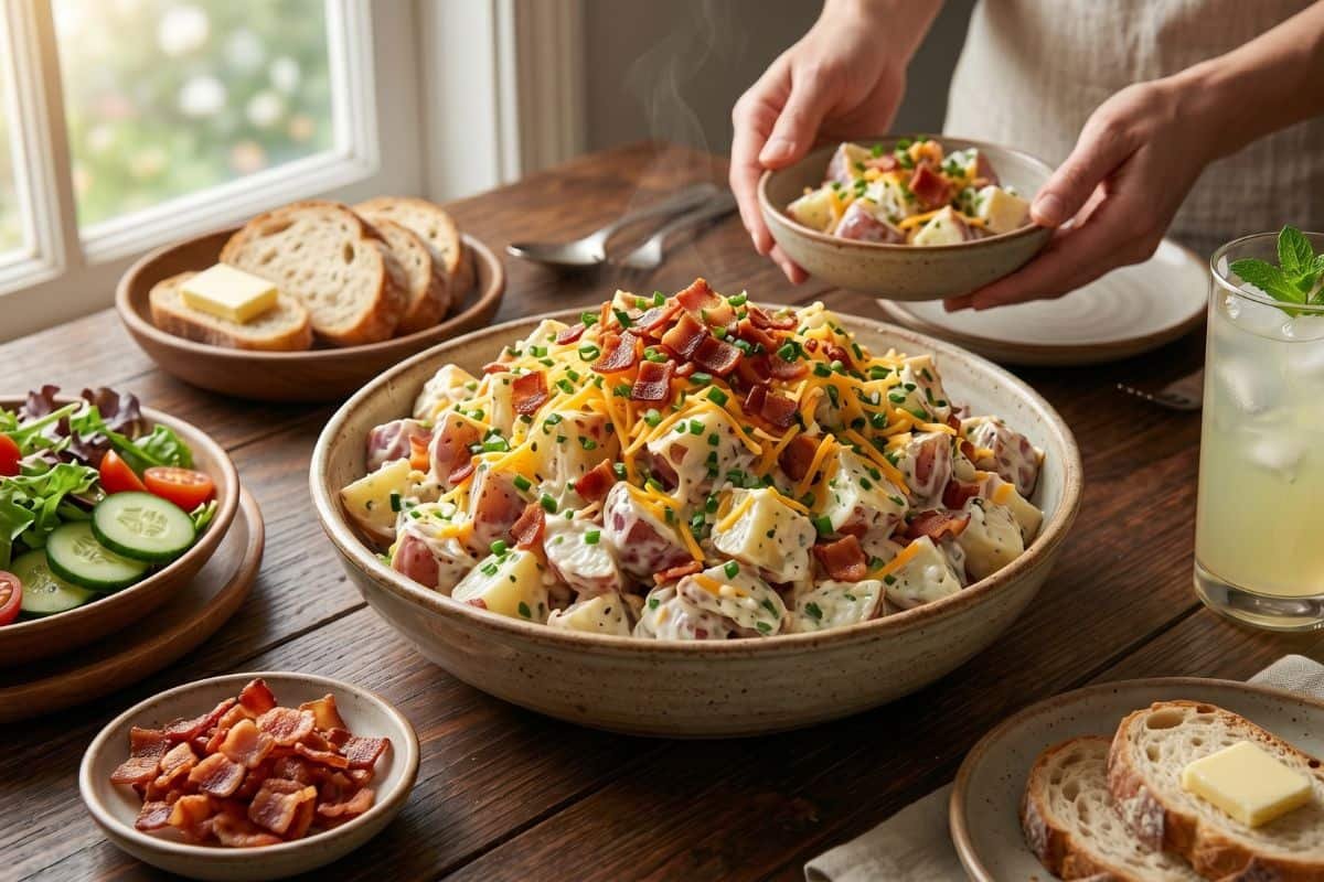 portada recetA Ensalada de patatas con tocino y ranch cremosa e irresistible