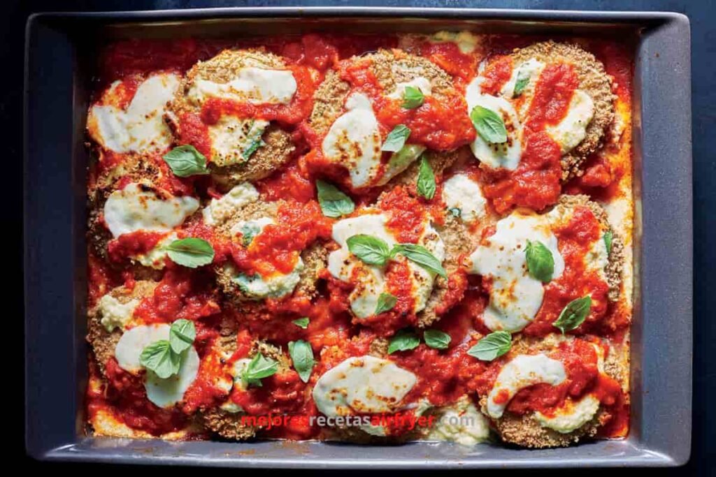 preparar Berenjenas Apanadas en la Freidora de Aire