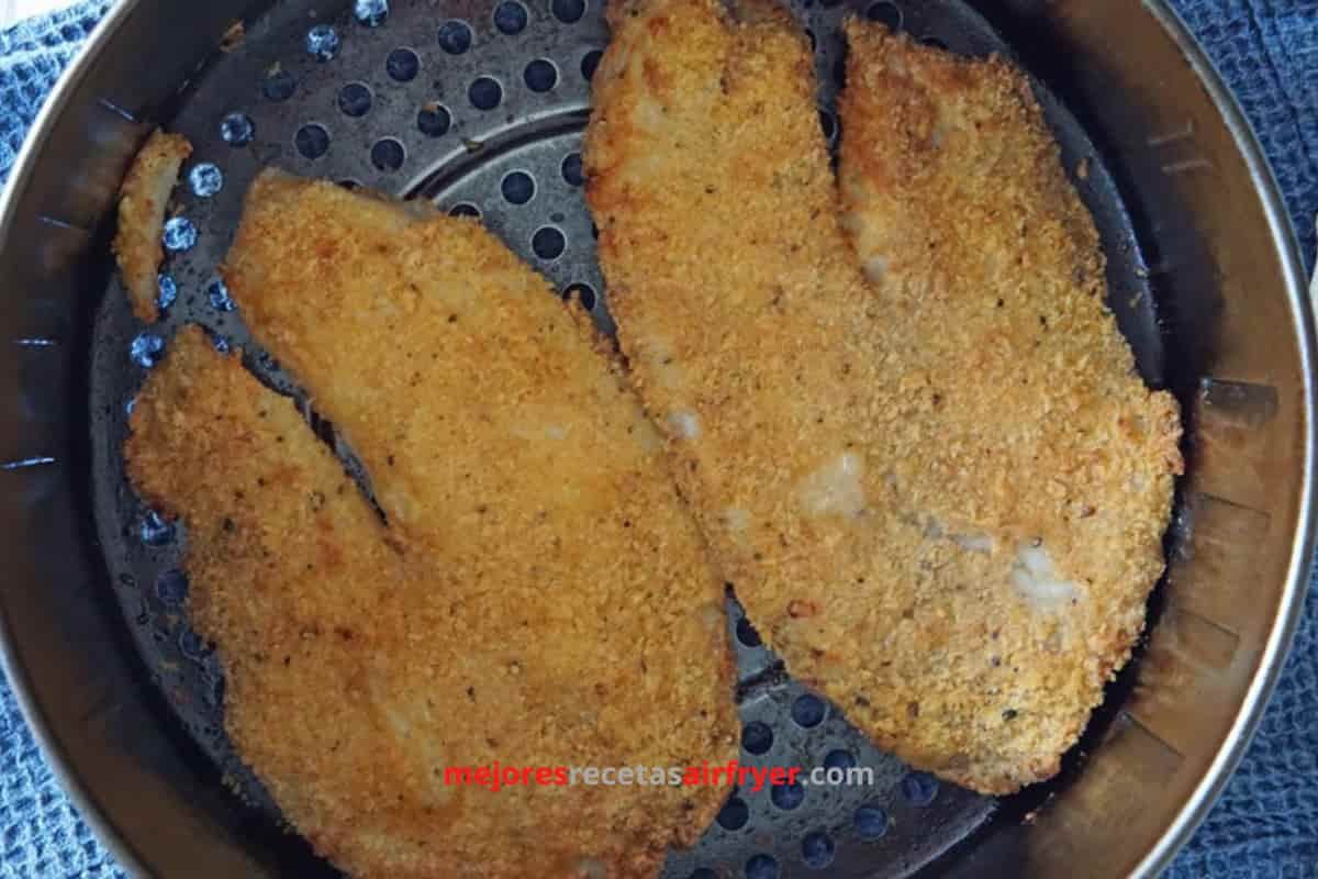 preparar Milanesa de Tilapia Apanada en la Freidora de Aire