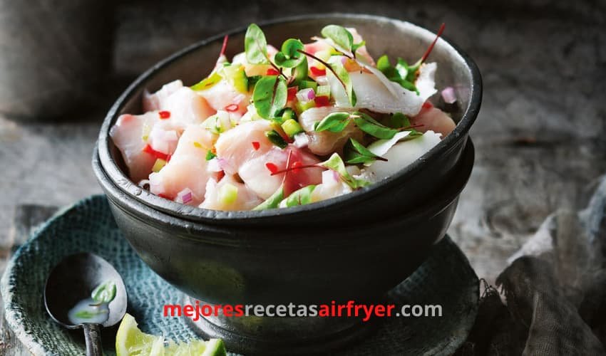 Ceviche con Lima y Coco ¡Ideal para el Verano! 2 receta Ceviche con Lima y Coco