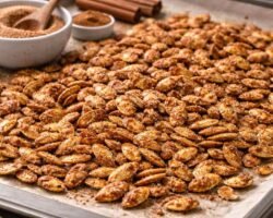 receta de Semillas de calabaza con azúcar y canela al horno