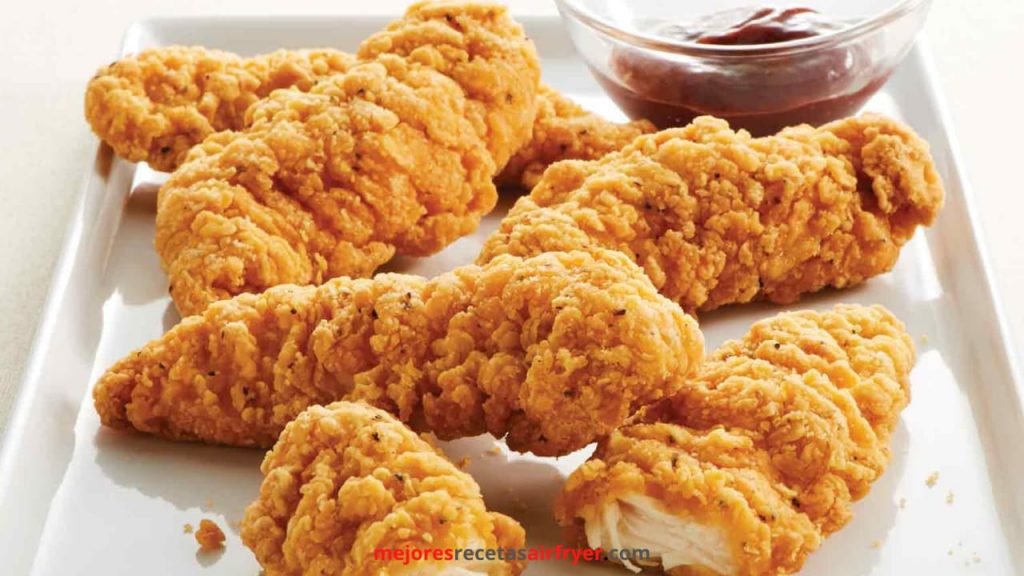 Alimentos congelados que no Sabías que puedes freír al aire 3 tiritas de pollo congelado
